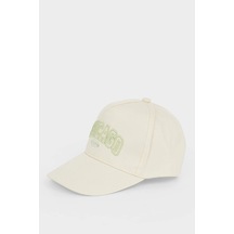Defacto Nakışlı Pamuklu Cap Şapka Kız Çocuk D8432a826smbg286 Bej-bg286