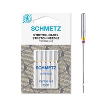 Schmetz / 5 Dikiş Makinesi İğnesi / Streç / 130/705 H-s / İğne Kalınlığı 75/11 / Her Standart Ev Dikiş Makinesi