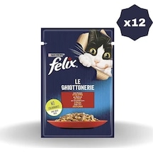Felix Kedi Yaş Mama Sığır Etli 85 Gr - 12 Adet
