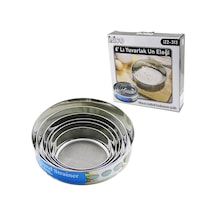 Metal Un Eleği Seti 6'lı 15-26.5 Cm Çok Renkli