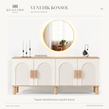 Venedik Konsol Krem Ahşap