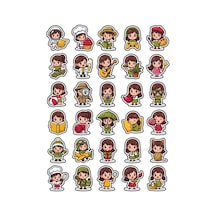 Sevimli Karakterler Chibi Sticker Seti 150 Adet - 5'li Mega Paket - Laptop Defter Ajanda Etiketi Çok Renkli