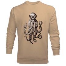 Ahtapot Octopus Erkek Sweatshirt