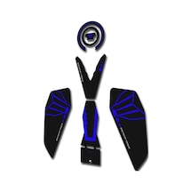 Hades Yamaha Mt-07 2025 Uyumlu Tank Pad Seti Mavi Depo Koruma Siyah