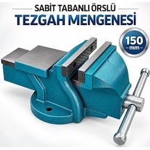 Tr Hd21150 Tezgah Mengenesi Sabit Tabanlı Örslü 150 Mm Maksimum 14 Cm Ağız Açıklığı Ağır Hizmet Tipi