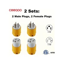 Dashanshop Ceeaoo Amerikan Tipi 15a 125v Sarı 2 Set Priz Ve Fiş Seti Rv Endüstriyel Ev Dashanshop Ceeaoo Amerikan Tipi 15a 125v Sarı 2 Set Priz Ve Fiş Seti Rv Endüstriyel Ev