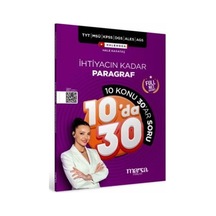 Tyt Msü Kpss Dgs Ales Ags İhtiyacın Kadar Paragraf 10 Konu 30'...