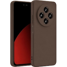 Xiaomi Redmi 14c Kılıf First Silikon - Kahverengi