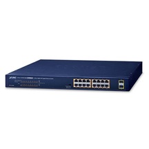 Planet PL-GSW-1820HP 16 Port 10/100/1000T 802.3At Poe + 2 Port 1000x SFP Gigabit Ethernet Switch