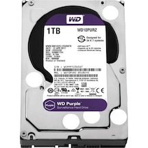 Wd Wd10purz Purple 1tb 64mb Sata3 6gb/s Hdd 7x24 Güvenlik Hard Disk-53620