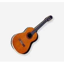 Herşey Nota Gitar Rozet Altın
