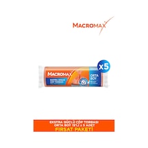 Ekstra Güçlü Çöp Torbası Orta Boy - 15 Li Paket X5