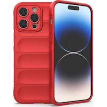 Newface Apple İphone 16 Pro Kılıf Optimum Silikon - Kırmızı