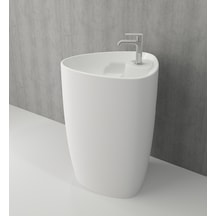 Bocchi Etna Monoblok Lavabo Bataryalı Mat Beyaz 1337-002-0126