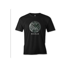 S.H.I.E.L.D Siyah Erkek Tshirt