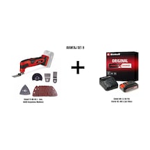 Einhell Set-9 Einhell Tc-mg 18 Li Akülü Raspalama Makinesi+einhell 18v 2,5 Ah Pxc Starter Kit, Akü & Şarj Cihazı
