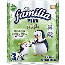 Familia 3 Katlı Bambu Natural Tuvalet Kağıdı 40 Rulo