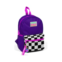 Coral High Kids Mor Dama Desenli İki Bölmeli Yuva Sırt Çantası 23502