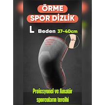 L Beden 1 Li 3d Örme Sporcu Dizlik Hassasiyet Azaltıcı, Diz Koruyucu Nefes Alabilir, Kompresyon Destekli, Kaymaz,