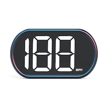 Fosenze 3 İnç Beyaz Mph Gps Yüksek Çözünürlük Göz Üstü Görüntüleyici, Hız Gösterimi, Plug & Play, Abs Malzeme