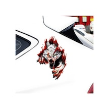 Kızgın Kurt Araba Yapıştırması Sticker 20 Cm 1 Adet