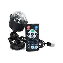 Pm-37731 Rgb Led Hareketli Disko Topu Ve Sahne Aydınlatma Lambası Uzaktan Kumandalı