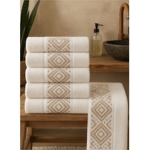 White Kilim Desen 6 Adet 50 90 Desenli Havlu Havlu Havlu Seti El Yüz Havlusu Çeyiz Havlusu Ekru