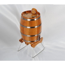 Masifart Kızıl Meşe Dik Şarap Bira Fıçısı 5 Litre