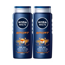 Nivea Men Sport Vücut Yüz ve Saç Duş Jeli 2 x 500 ML