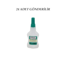 Go İthalat 24 Adet Wincell Steel Hızlı Yapıştırıcı 37gr Mdf-ahşap-metal-plastik-deri