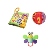 By Caretta Hışırtılı Kumaş Kitap Çıngıraklı Kumaş Top Kelebek Dişlik