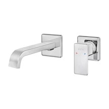E.c.a. Royal Ankastre Lavabo Bataryası Sıva Üstü Grubu - Çift Rozet - Krom - 102167629-kk
