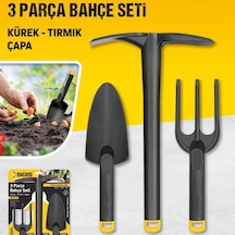 Lexroo Sert Plastik Üçlü Bahçe Seti, Hobi Kürek - Çapa