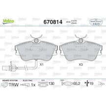 Valeo 670814 On Fren Balatasi 7d0698151b 7d0698151g