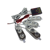 Çakar Lamba 3x4 Led Kırmızı-mavi 12-24v / Lapa535-2