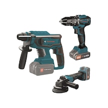 Catpower 4130 3'lü Süper Set Vidalama, Kırıcı, Taşlama 3 Makina 20V (Akü ve Şarj Hariç)