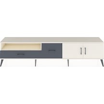 Arges Tv Ünitesi 2 Raflı 2 Çekmeceli 2 Kapaklı 220x30x51 Aytaşı-aytaşı/antrasit Aytası/antrasıt - Aytası