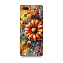 Oppo Rx 17 Neo Uyumlu Çiçek Dalgasında Sarı Güzellik Desenli Silikon Kılıf Çok Renkli