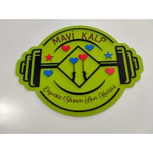 Spor Salonu Temalı Duvar Süsü Kişiye Özel İsim Yazılır