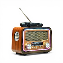 Rt-730 Nostalji Mini Radyo,led Detaylı Bluetooth Nostaljik Radyo