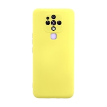 Camon 16 Kılıf Nano İçi Kadife Silikon - Sarı Bz8683140313043