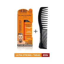 Fontenay Saç Şekillendirici Pudra Toz Wax Ultra Strong Turuncu 20 G + Şekil Tarak 2'li Set