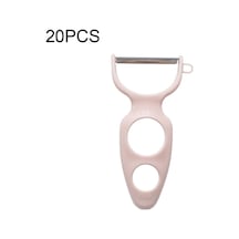 20 Adet Yaratıcı Paslanmaz Çelik Kazıma Soyma Çok Fonksiyonlu Sebze Ve Meyve Soyucu Pink , Size:20 Pcs Fruit Peeler Pink Yeşil