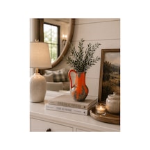 Antika Vazo Küp Vintage Texture Turuncu - 598880932 Turuncu