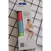 Kumaş Direnç Bandı - 3'lü Paket - Fitness