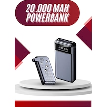 4 Çıkışlı 20.000 Mah Powerbank Uzun Pil Ömürlü Taşınabilir Çoklu