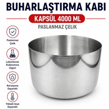 Buharlaştırma Kabı - Kapsül 4000 Ml Paslanmaz Çelik
