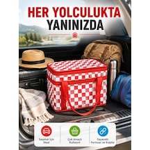 Zenvia 25 Litre Isı Yalıtımlı Termos Çanta Alüminyum Folyo İç Kaplamalı Piknik Çantası Znv2026 Çok Renkli