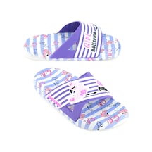 Gezer Kız Çocuk Yazlık Ballerina Pu Islak Zemine Uygun Ev Banyo Bahçe Havuz Terlik Eflatun