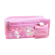 Sanrio My Melody Pembe Yüksek Kapasiteli Çok Gözlü Kalemlik Kalem Kutusu Çok Renkli